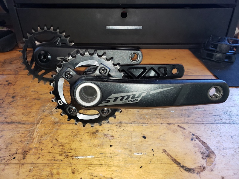 stout 2x forged alloy crankset