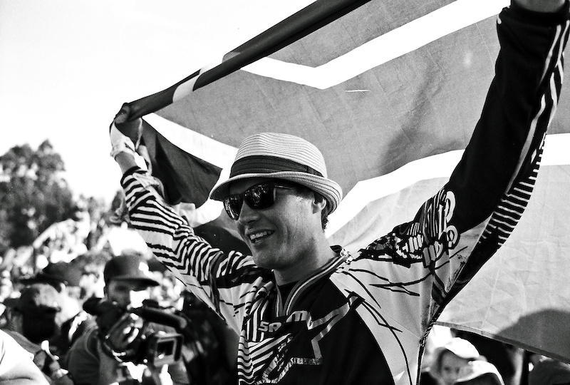 Greg Minnaar, winning his hometown World Cup