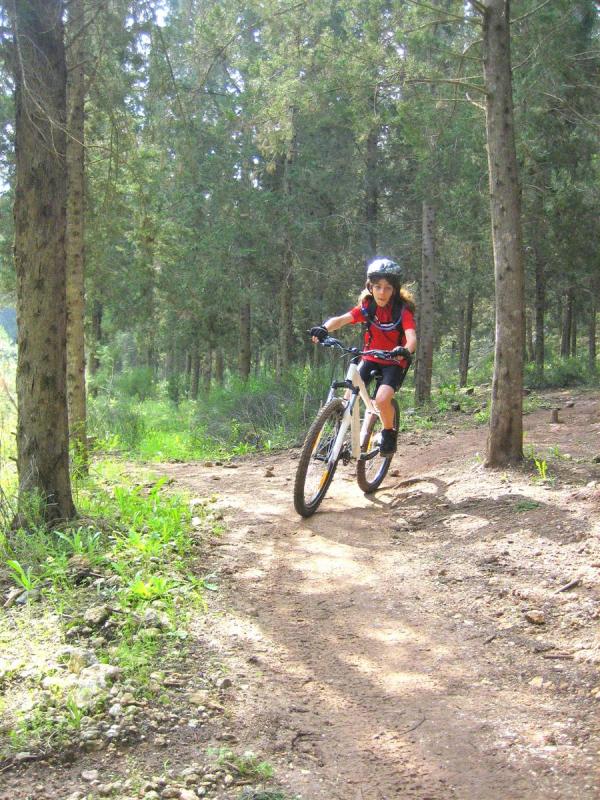First time for septAA Junior at the Ben-Shemen Single Tracks
