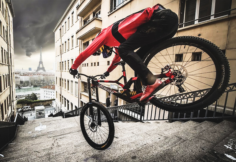 Must Watch: Fabio Wibmer Sends HUGE Gaps in Paris and Lyon for 'Urban Freeride Lives 3' - Pinkbike