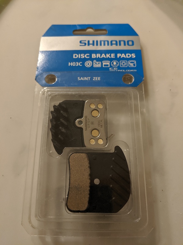 2019 2x Shimano Saintzee Metallic Finned Brake Pads H03c For Sale 6237