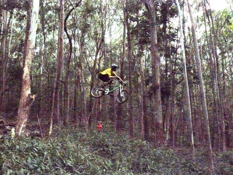 40 gap.

takeoff is left of tree
landing is to right of screen
hucking the new SWD!
R.I.P. steve, thanks