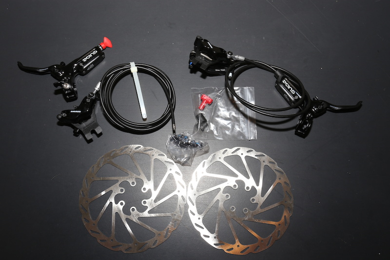 2019 SRAM Guide R 4piston Hydraulic Disc Set, 180mm Rotors For Sale