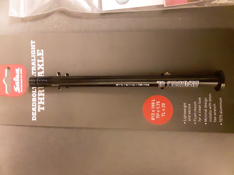 Salsa Deadbolt Ultralight thruaxle. 12mmx188mm. For Sale