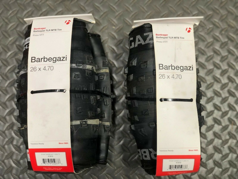 2019 Bontrager Barbegazi Fat Bike Tires Pair 26x4.7 NEW For Sale