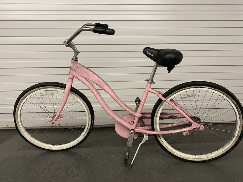 baby pink beach cruiser