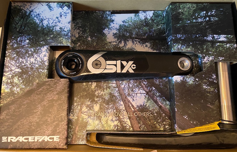 2020 RaceFace SIXC Cranks 170mm new in box For Sale