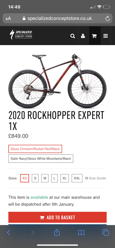 specialized rockhopper expert 1x satin gloss black