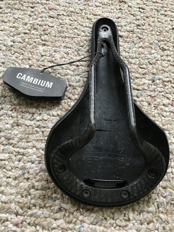 Brooks Cambium Carbon railed saddle vulcanized rubber For Sale