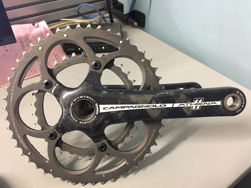 Campagnolo Athena Carbon Power Torque Crankset 50/34 For Sale