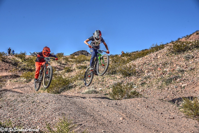 Photo by Jerry Walton of #sostokedarial at the 2020 DVO Mob n Mojave, Enduro presented by GT Bicycles and ODI Grips.