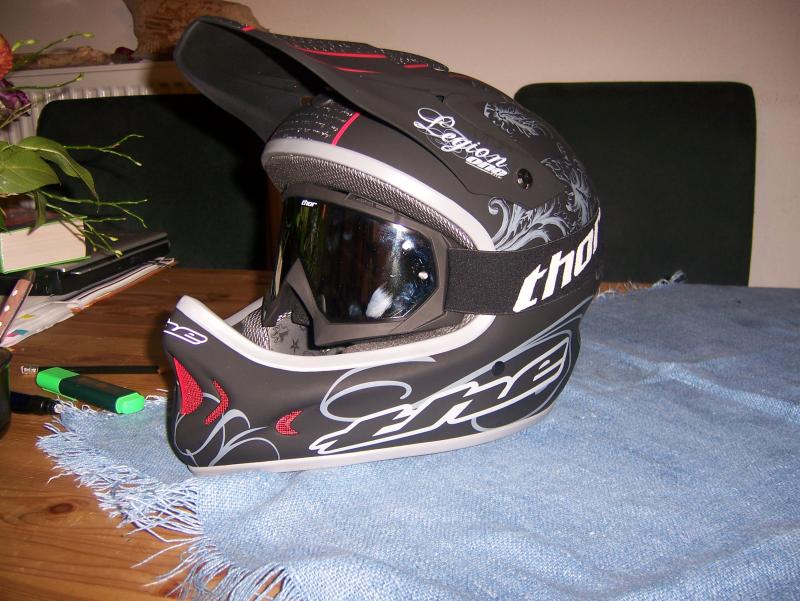 new helmet + goggles with mirror lenses - DOPE