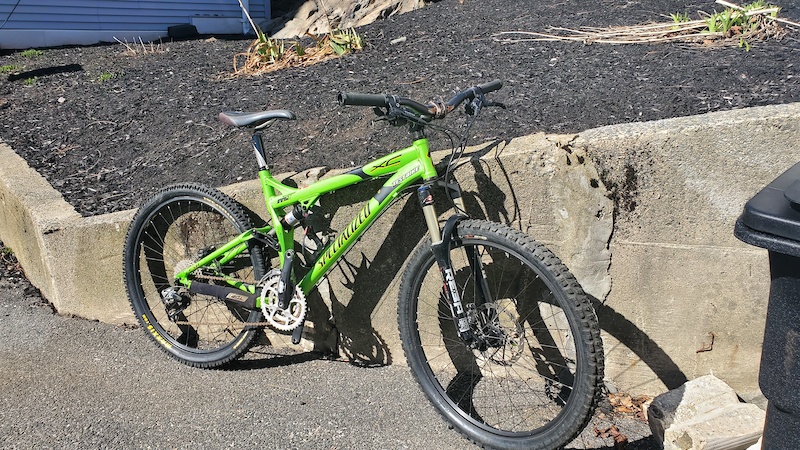 2007 Specialized FSR XC Pro Rare Test Bike Lime Green For Sale