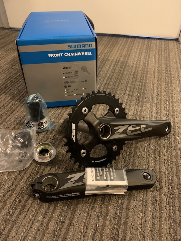 2020 Shimano Zee FC-M640 165mm Cranks NEW For Sale