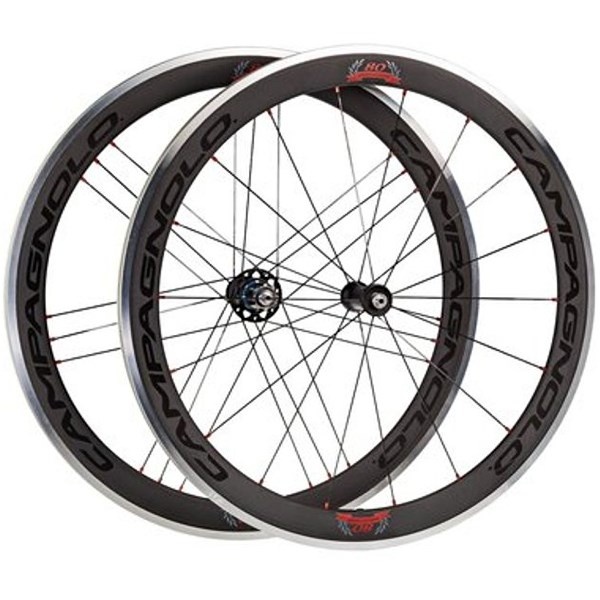 Paire De Roues Campagnolo Bullet Ultra Carbone - Route/CLM, Frein Sur Jante, Occasion En Bon état