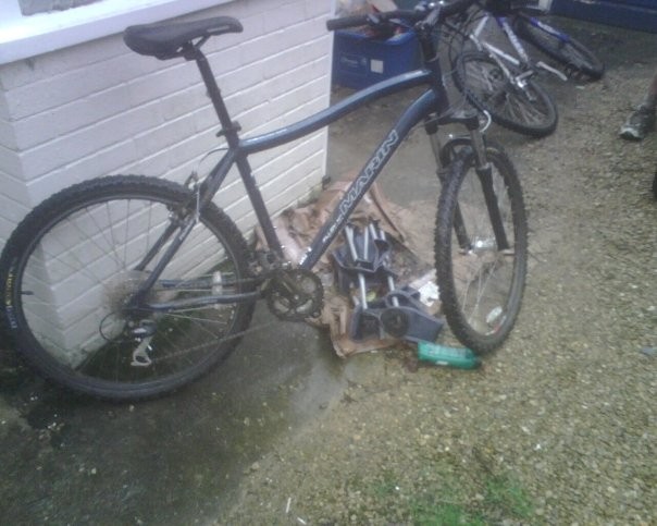 After a ride up Shotover in Oxford, the day after I bought the bike.
