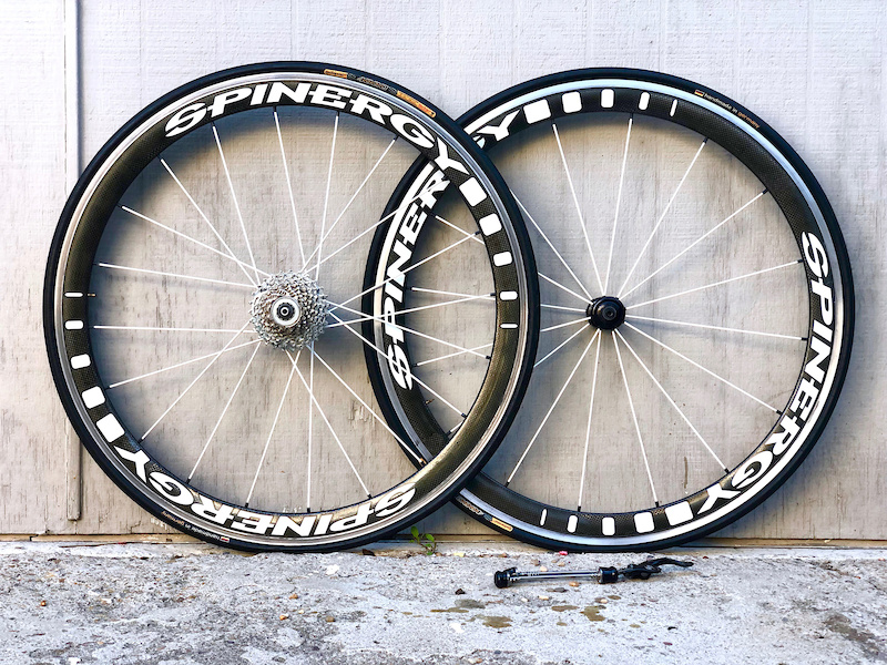 2014 Spinergy Stealth PBO Spokes Wheelset 45mm Aero For Sale
