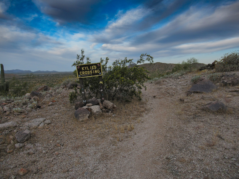 Roman`s Rise Mountain Biking Trail Goodyear, Arizona