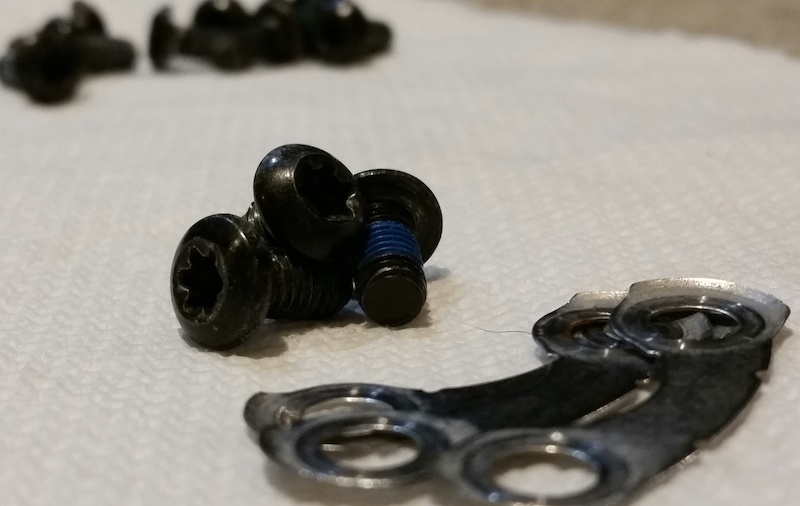 Rotor bolts and shims/spacers for disc rotors. For Sale