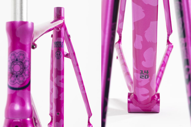 pink bike paint