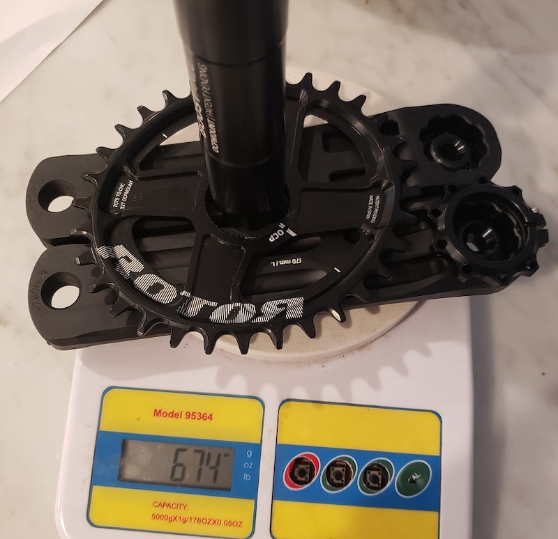 2019 Rotor Hawk 170mm Boost Crankset For Sale