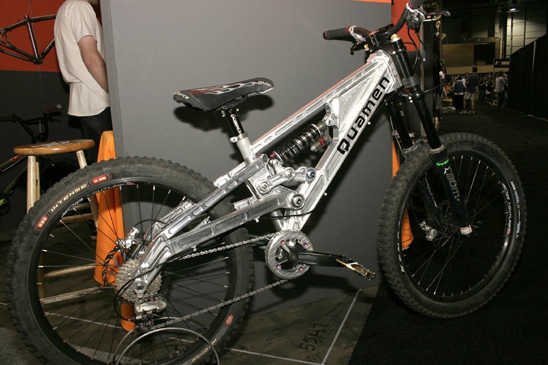 the bmx company Quamen built this cnc welded DH bike for interbike. dont expect to see this one make production.