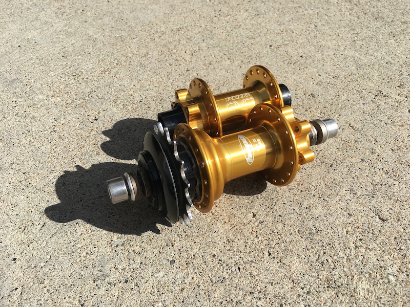 Hope Pro 2/EVO Trials/SS hub set gold 32h For Sale