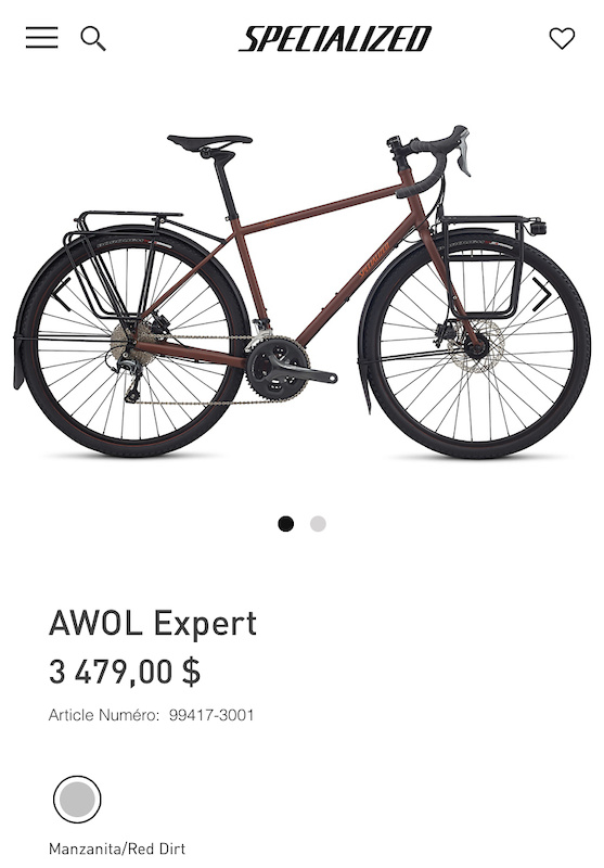 specialized awol expert for sale
