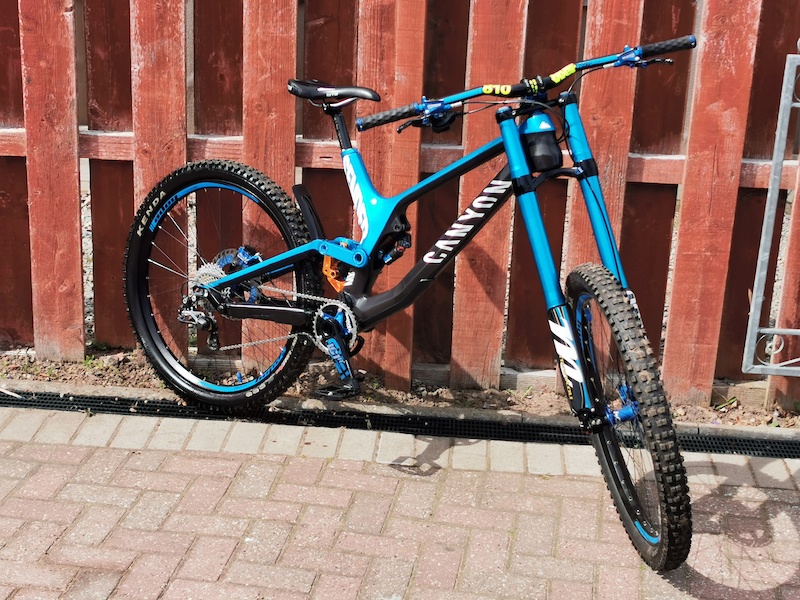 2018 canyon sender with rare ex bergamont blue dorado fork For Sale