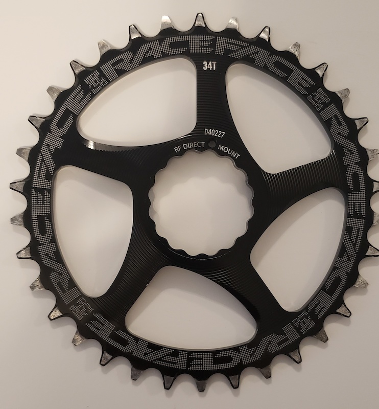 Race Face Anello Catena Ovale 34t Nero – Montaggio Directe Cinch Per MTB 1x