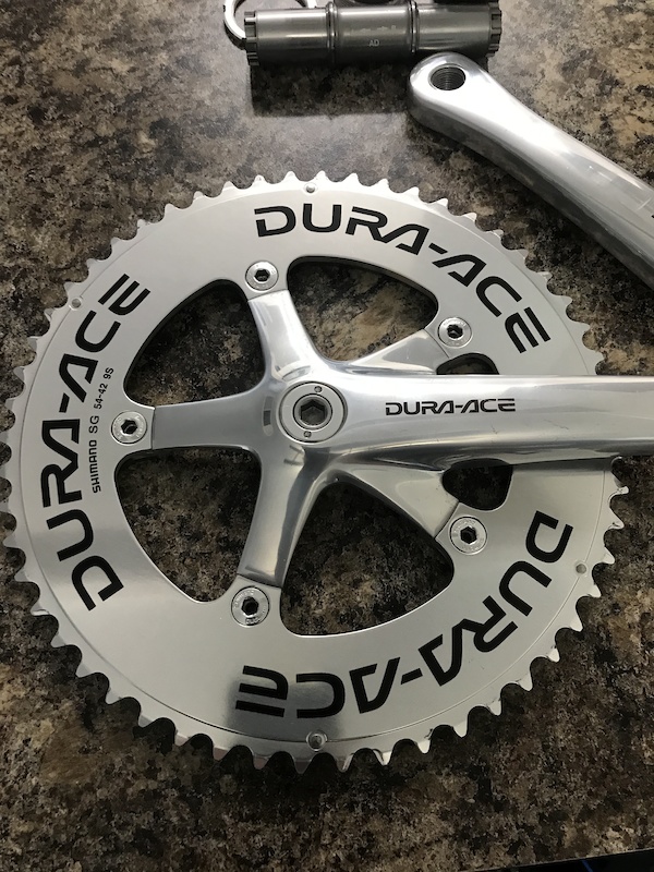 Shimano Dura Ace 7700 TT Chainring and Crankset For Sale