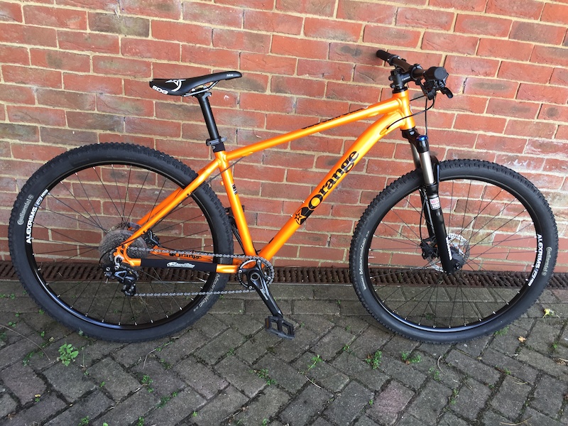 orange 29er hardtail frame