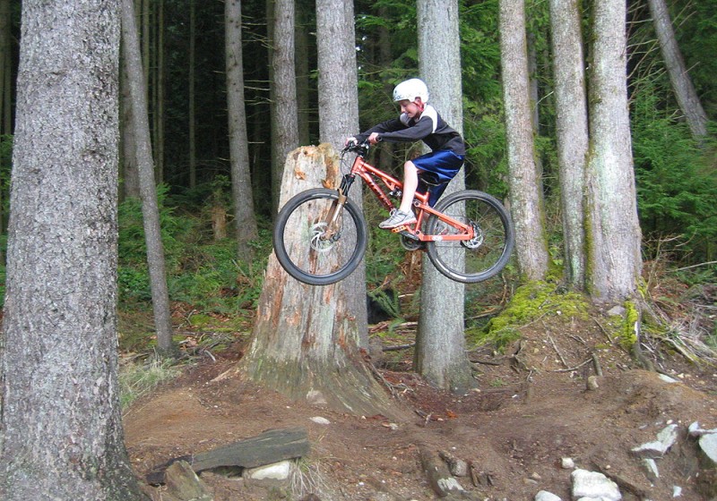 me! at heritage woods dirt jumps in Port Moody, British Columbia