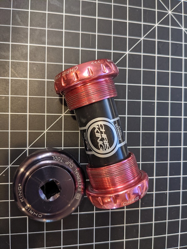 2015 Pink Chris King Threadfit 24 Bottom Bracket For Sale