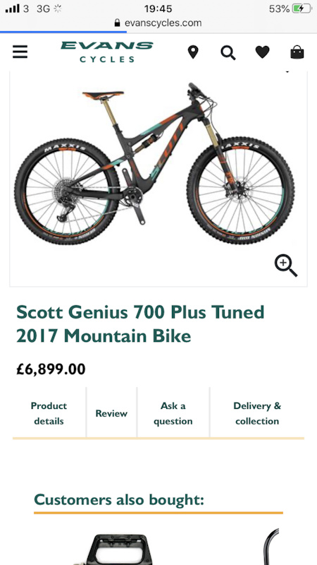 Scott genius 700 2024 plus tuned 2017