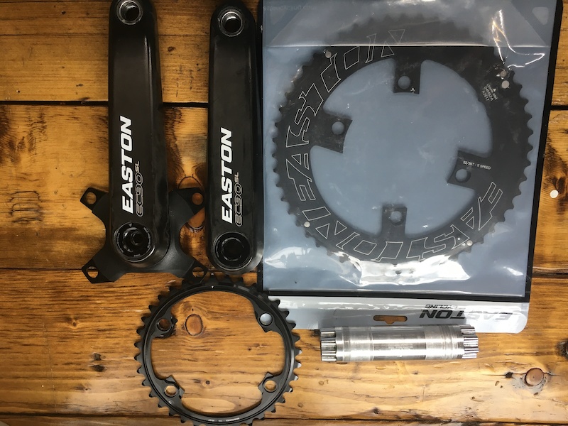 2019 Easton EC90 Crank Arms and NEW 52/36 Rings 175mm For Sale