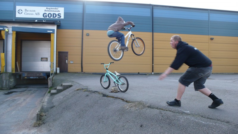 jump over my bike.
