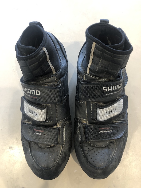 Chaussures De Cyclisme Shimano SH-MW80 Gore-Tex, Taille 45, Noir, Automatiques, Occasion