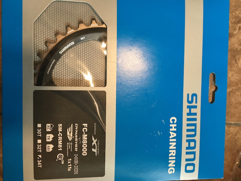 2019 Shimano Xt M8000 Sm Crm81 Chainring 34t For Sale