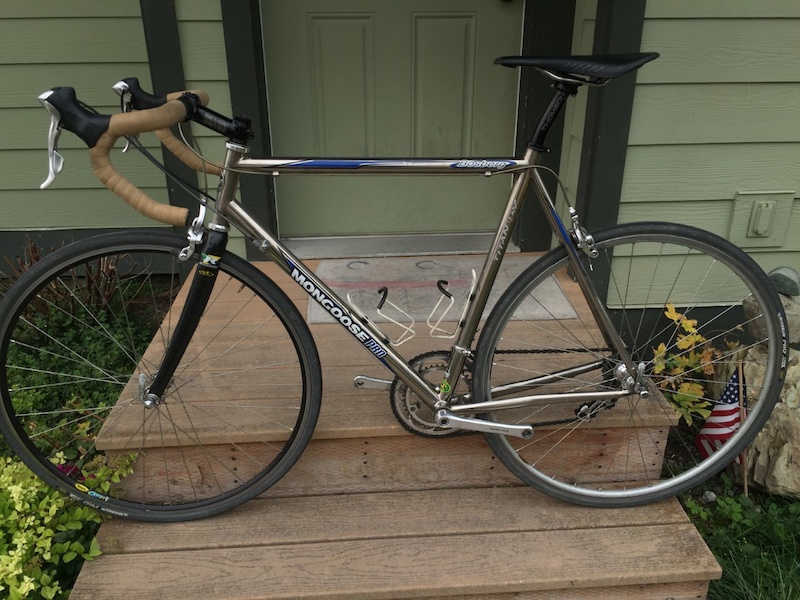 Mongoose titanium store road bike