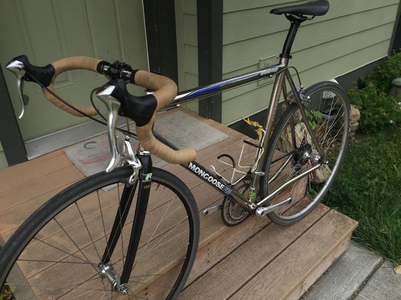 mongoose pro titanium road bike
