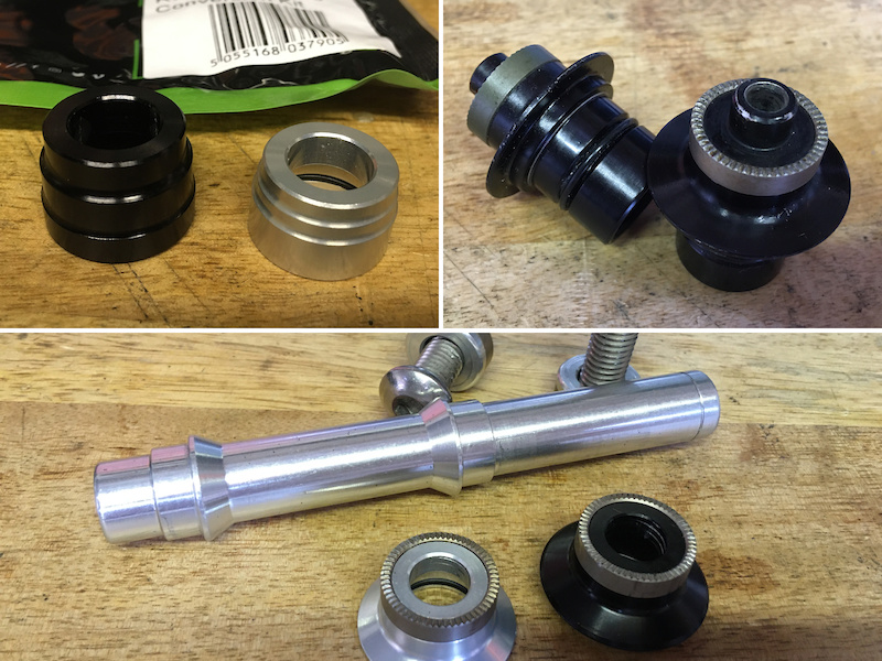 Hope Pro 2 Evo Pro 4 axle conversion adaptor kits For Sale