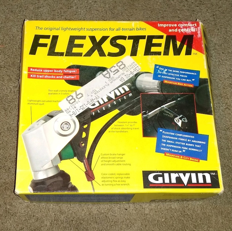 Mountain Bike Stem Girvin Flexstem Girvin Flexstem Suspension Stem NIB