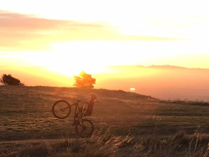 Can't beat a good Vic Park sunset ride. Jimmy on the camera.