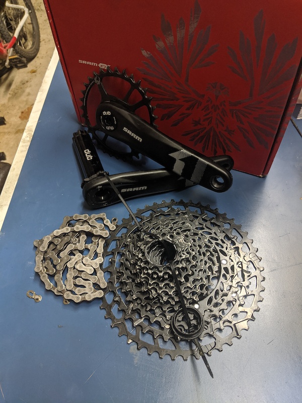 Sram Eagle Cassette, Crank set, Chain For Sale