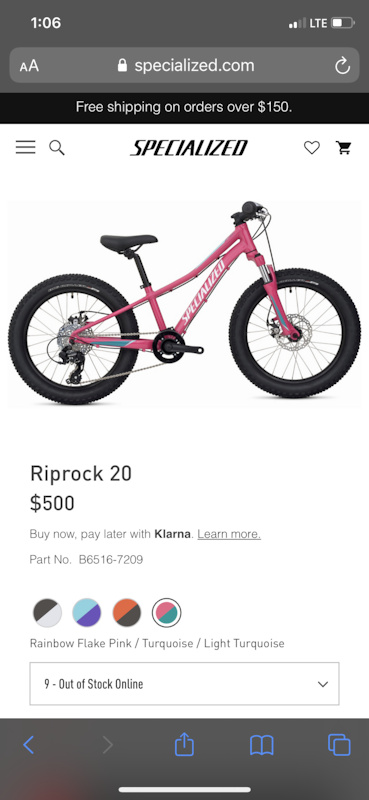 specialized riprock 20 for sale