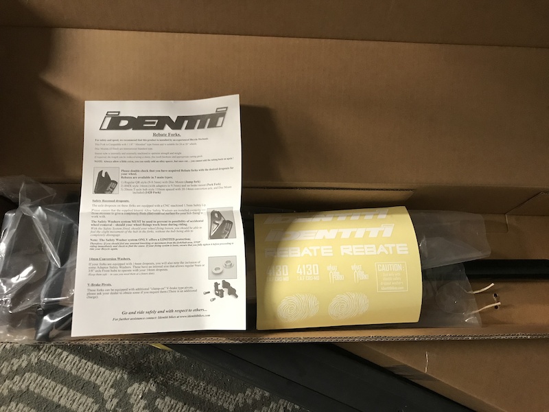 2020 Identiti rebate rigid dj fork, NEW For Sale