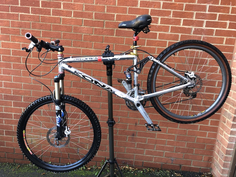 kona dual suspension mountain bike