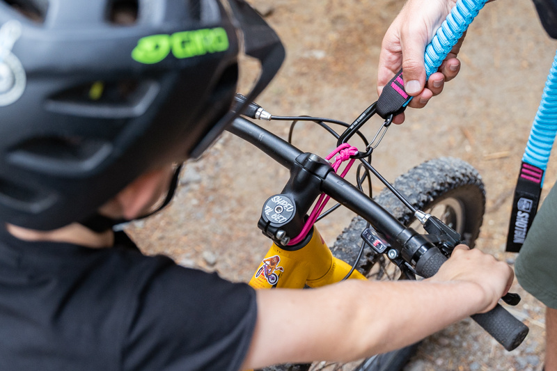 Introducing the Kids Ride Shotgun - Mountain Bike Tow Rope 