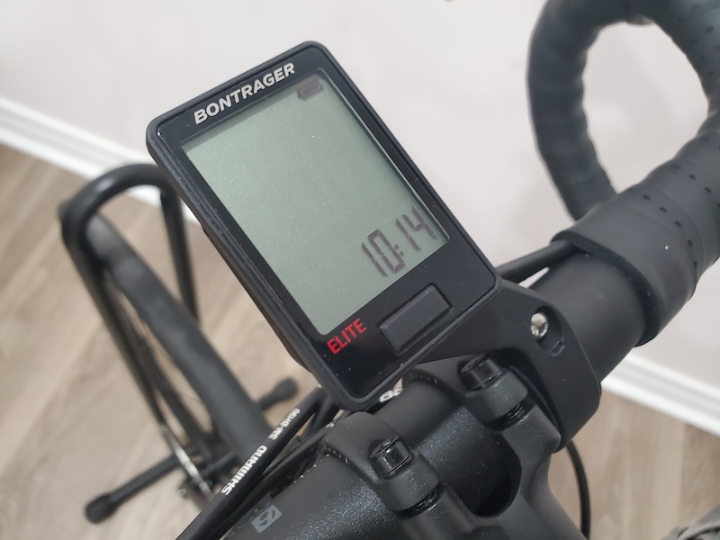 bontrager ridetime elite cycling computer with duotrap s